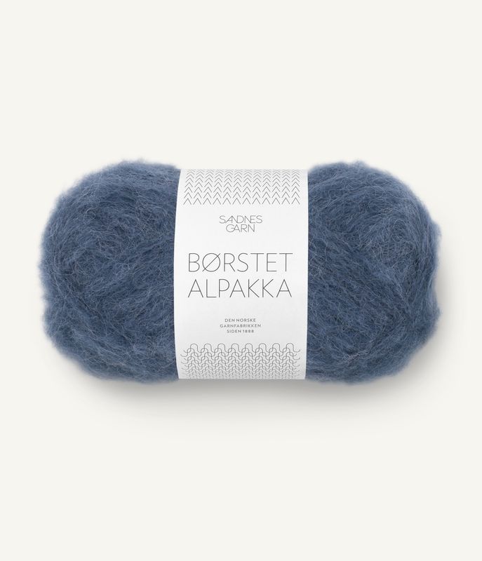 Børstet Alpakka 6064 Blueberry